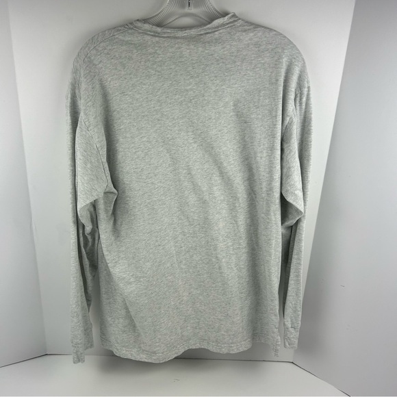 Victoria's Secret PINK Gray Long Sleeve Shirt M Gold Glitter Dog Graphic… - Picture 4 of 10